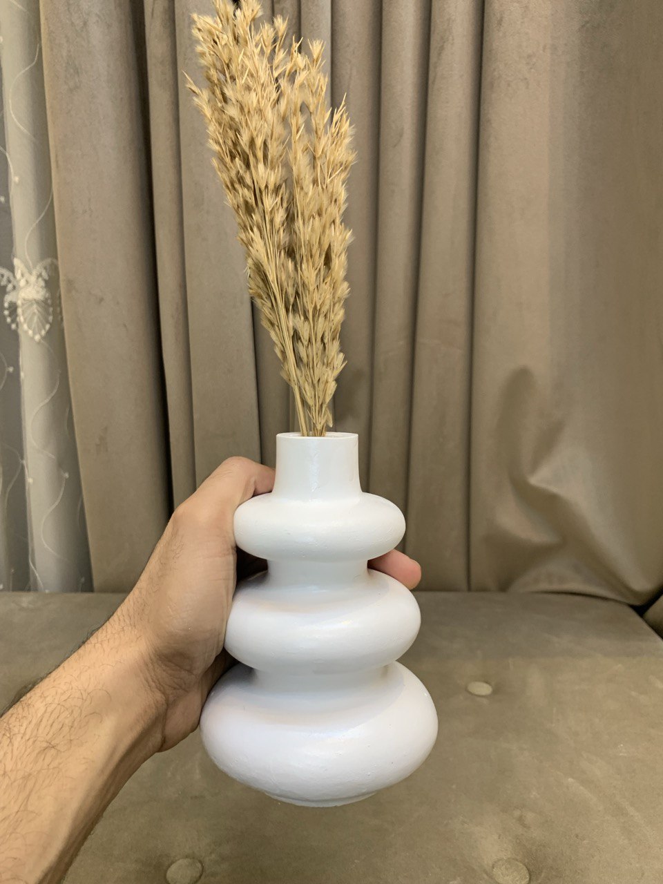 Tiered Vase - Polished Concrete Sculptural Vase